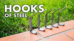 DIY Steel Coat Rack Hooks