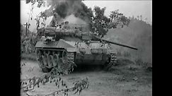 M18 Hellcat tank destroyer in the fire support role