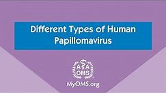 Different Types of Human Papillomavirus