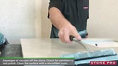 Restoring and Polishing a Damage White Marble Countertop with ZOOM Pads