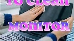 Best way to clean monitor screen #mizan360 #feed #shorts #clean #monitor #youtubeshorts #viral