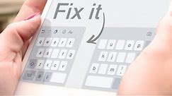 How to Fix iPad Keyboard (Split, small, in the middle...)