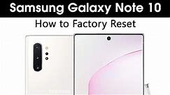 Samsung Galaxy Note 10 How to Reset Back to Factory Settings