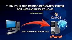 How to Build Web Hosting Server from Scratch at home - Host your website for free!