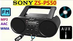Sony ZS-PS50 Boombox_CD/MP3/USB/FM/AM/AUX_Sound test