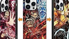 Anime 3D Motion Phone Case Compatible with iPhone 14 Shockproof Soft TPU Anti-Scratch Non-Slip Japanese Anime Lenticular Phone Cases for iPhone 14 6.1 Inch