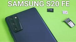 Samsung Galaxy S20 FE How to insert and remove SIM / Memory card