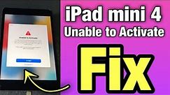Unable to activate ipad mini 4 fix | Unlock iCloud iPad mini 4 Windows Tool |