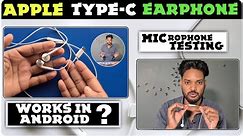 Apple type C earphone detailed Review | type c wired earpods | #earphone #apple #earpods