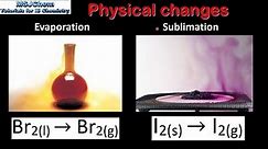1.1 Physical and chemical changes