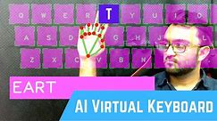 AI Virtual Keyboard using OpenCV | Computer Vision | CVZone