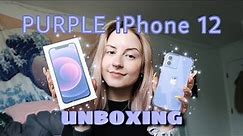 PURPLE iPhone 12 (unboxing & setup)