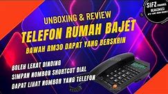 UNBOXING & REVIEW | TELEFON RUMAH BAJET Untuk UNIFI & STREAMYX | !!! BERBALOI BELI HARGA BAWAH RM30