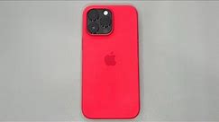 Apple Silicone Case for iPhone 14 Pro Max in Product Red!
