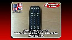 HOW TO PROGRAM YOUR TV WITH RCA UNIVERSAL REMOTE CONTROL RCU404