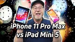 iPhone 11 Pro Max vs iPad Mini 5