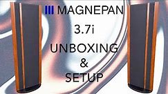 MAGNEPAN 3.7i FLOORSTANDING SPEAKERS #unboxing & SETUP