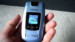Verizon Wireless Blue Samusng SCH-U540 Flip Phone