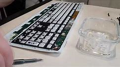 Logitech K800 Wireless Illuminated Keyboard - disassembling, repairing, assembling