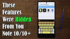 Galaxy Note 10 Plus - 10 Actual Hidden Features