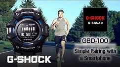 GBD-100 Tips movie -03 How to pair with your smartphone：CASIO G-SHOCK