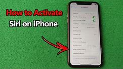 How to Activate Siri on iPhone | Full Guide