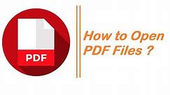 How To || Open PDF Files On Windows 7, 8 and 10 || Easy & Quick Method