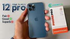 Refurbished iphone 12 Pro cashify phone pro unboxing🔥purchase Experience | 100% Battery health 🤔
