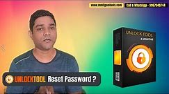 How To Reset UNLOCKTOOL Password ?