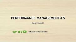 ACCA-Performance Management(F5)- Kaplan Exam Kit -Section B-Throuhput Costing-Sweet Bakery CO (250)