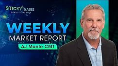 AJ Monte Weekly Market Report for July 14, 2023 on Stickytrades youtube. Watch Free Report.
