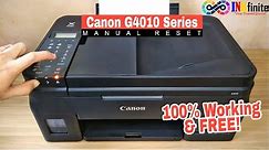 How to Manual Reset Canon G4010 G4210 G4410 G4411 Printer Fix 5B00 and 1700 Error | INKfinite