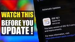 iOS 15.1 - Things You NEED To Know Before You UPDATE !