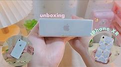 unboxing iphone xr in 2023📦🧸 aesthetic, camera test, cute cases