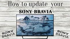 How to update the SONY BRAVIA