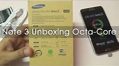 Samsung Galaxy Note 3 Unboxing & First Boot Octa Core N900
