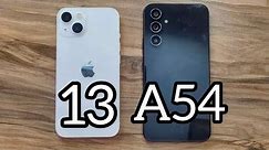 Samsung Galaxy A54 vs iPhone 13