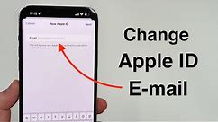 (2022) How To Change Your Apple ID E-mail!