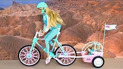 Barbie & Kelly - Bike, Set Fashion ❤️ Barbie's house Barbie & Kelly boneka Sepeda Boneca Bicicleta