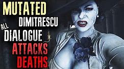 MUTATED LADY DIMITRESCU BOSS FIGHT - All Deaths, Attacks, and Dialogue - Resident Evil 8: Village