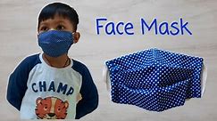 How to make face mask for kids/DIY Kid's Face Mask