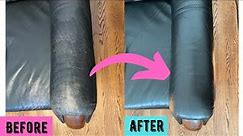 How to Repair a Leather Couch QUICK & EASY with Leather Furniture Paint