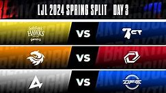 LJL 2024 Spring Split Day 3 | SHG vs BCT - V3 vs SG - AXC vs DFM