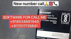 Sharp Tv LC-32SA4500X Stuck on logo problem | Sharp tv software download | sharp tv restart problem