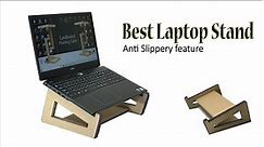 How to make laptop stand from cardboard : Very easy idea