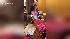 Parents surprise daughter with iPhone 7 for Christmas