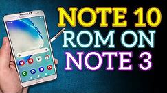 Install Galaxy Note 10 Rom For Galaxy Note 3