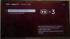 How To Factory Reset TCL ROKU TV 2024