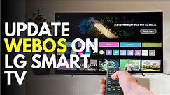 How to Update WebOS on LG TV - Quick and Easy