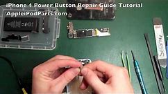 iPhone 4 Power Button Repair NOT Replacement Guide Tutorial - AppleiPodParts.com